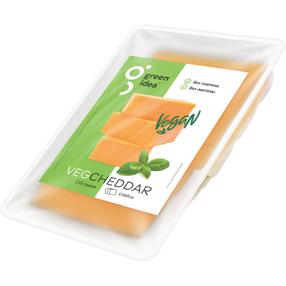 Plant-based cheese Green Idea Cheddar