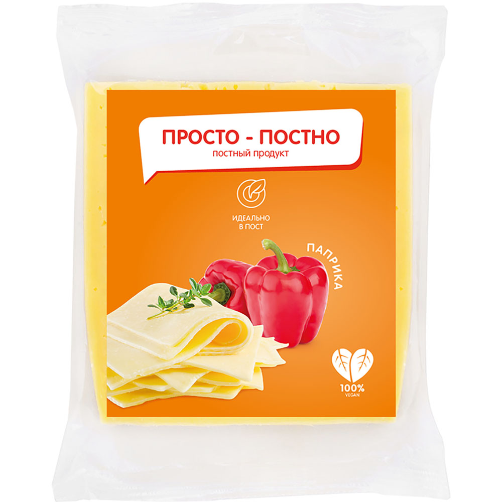 Plant-based product with cheese and paprika flavor