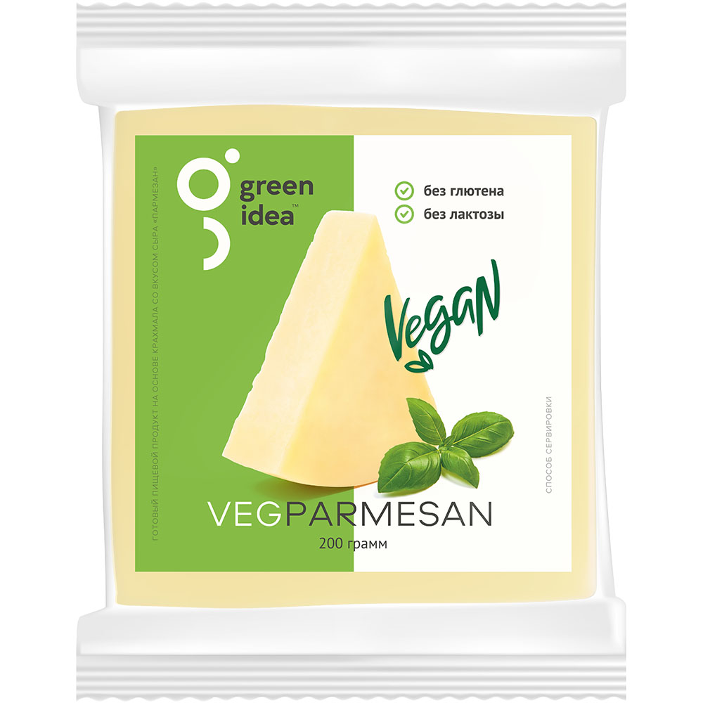 Plant-based cheese Green Idea Parmesan, 200 g