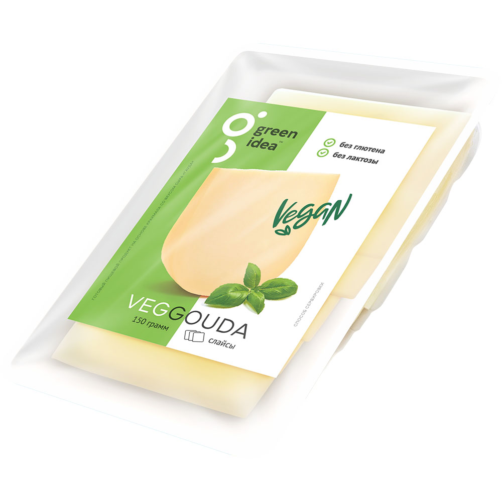 Сыр растительный Green Idea Гауда, нарезка