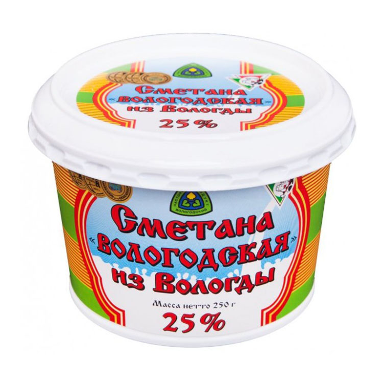 Sour cream "Vologda", 25%