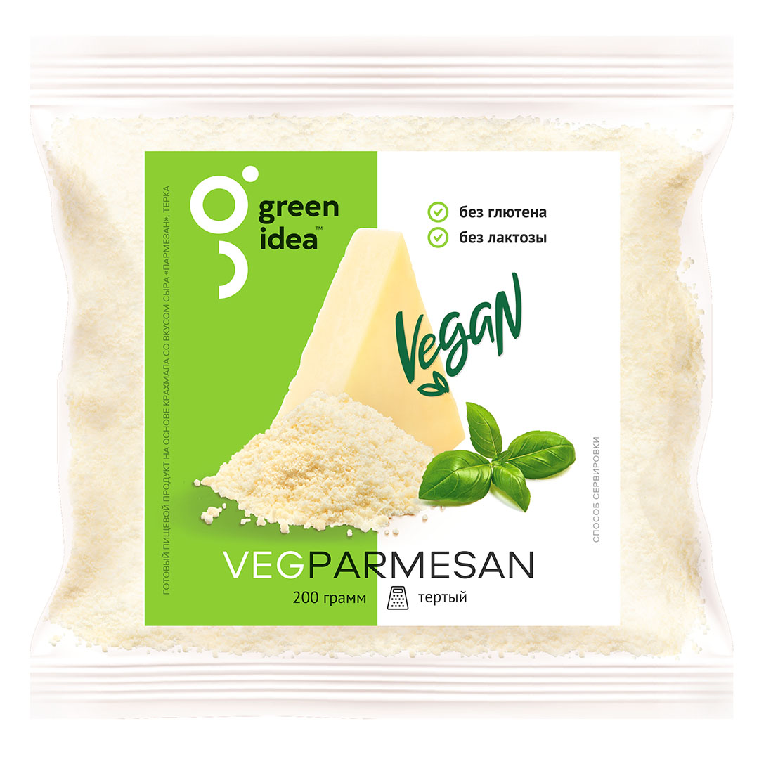 Plant-based cheese Green Idea Parmesan, grated, 200 g