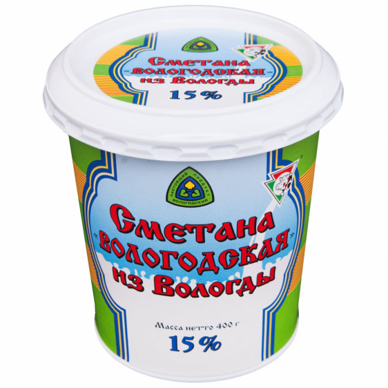 Sour cream "Vologda", 15%, 400 g