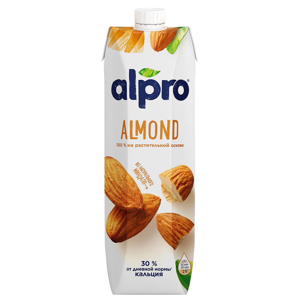 Напиток миндальный Alpro обогащенный кальцием и витаминами, 1л