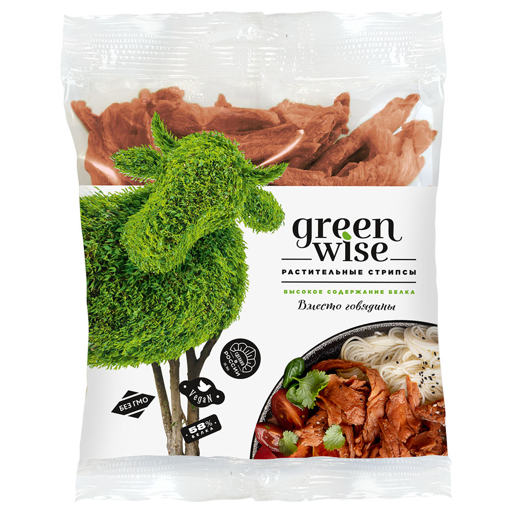 Plant-based beefless strips "Greenwise", 150 g