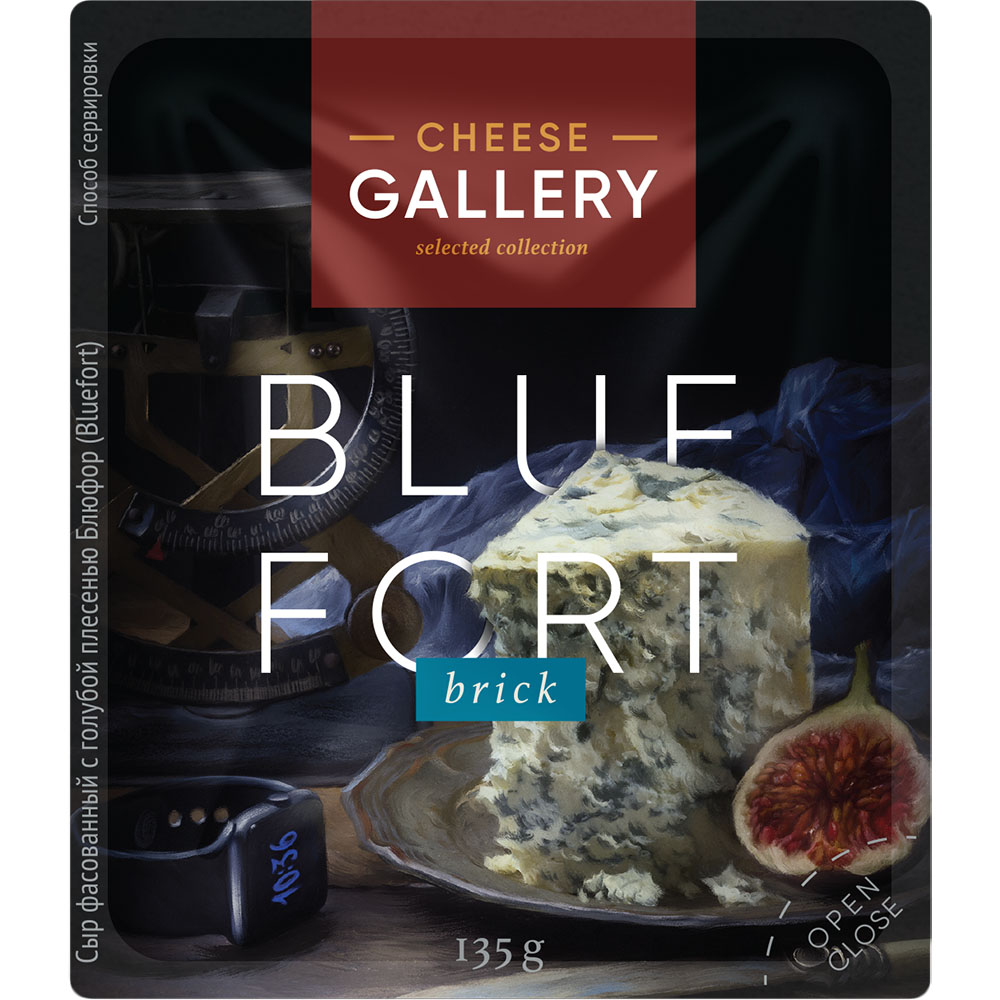 Сыр Сheese Gallery Bluefort c голубой плесенью кусок