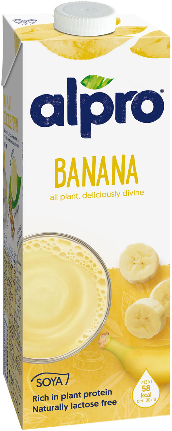 Напиток соево-банановый Alpro обогащенный кальцием и витаминами