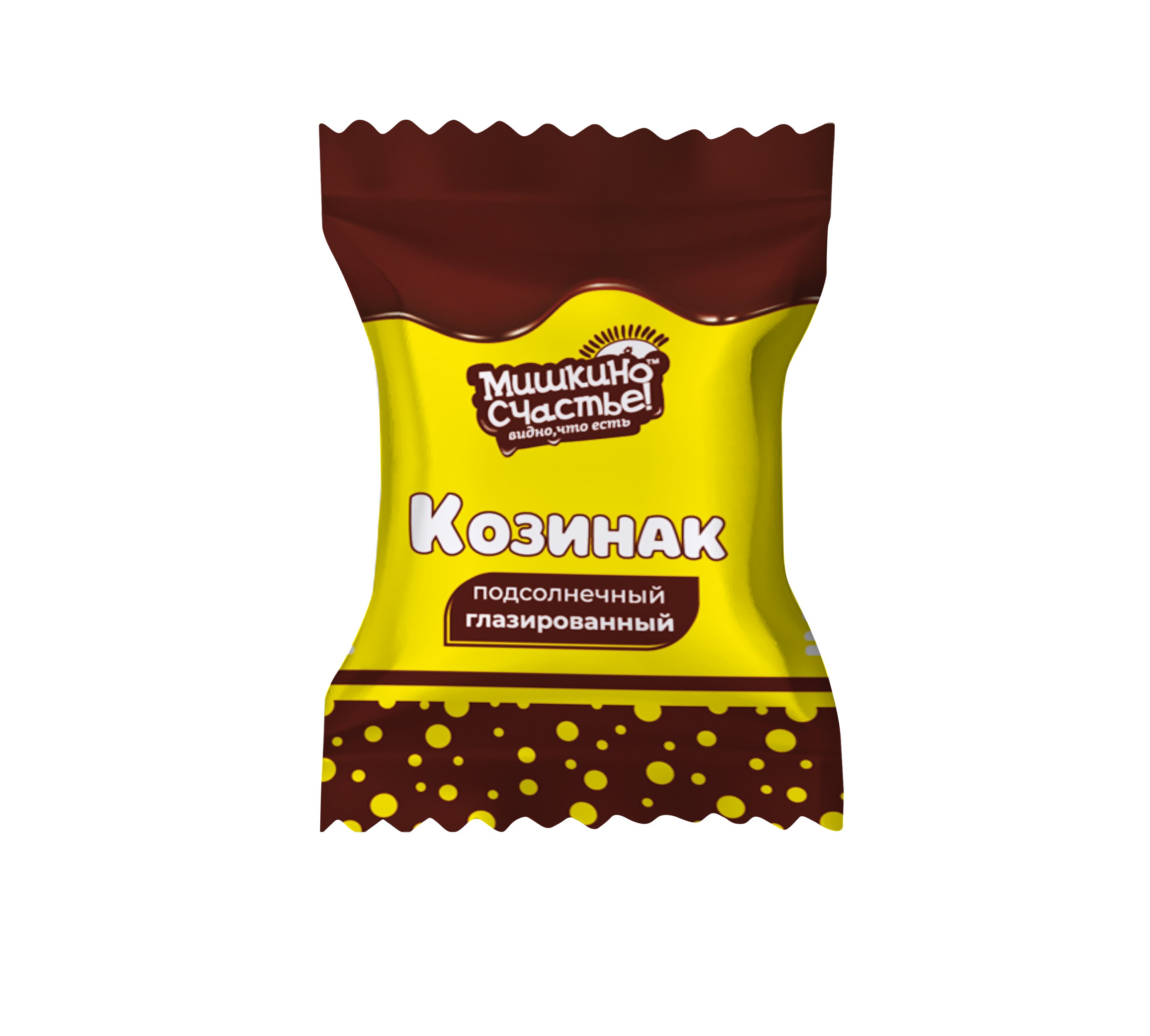 Sunflower brittle sweets covered with glaze "Mishkino happiness" 3 kg.