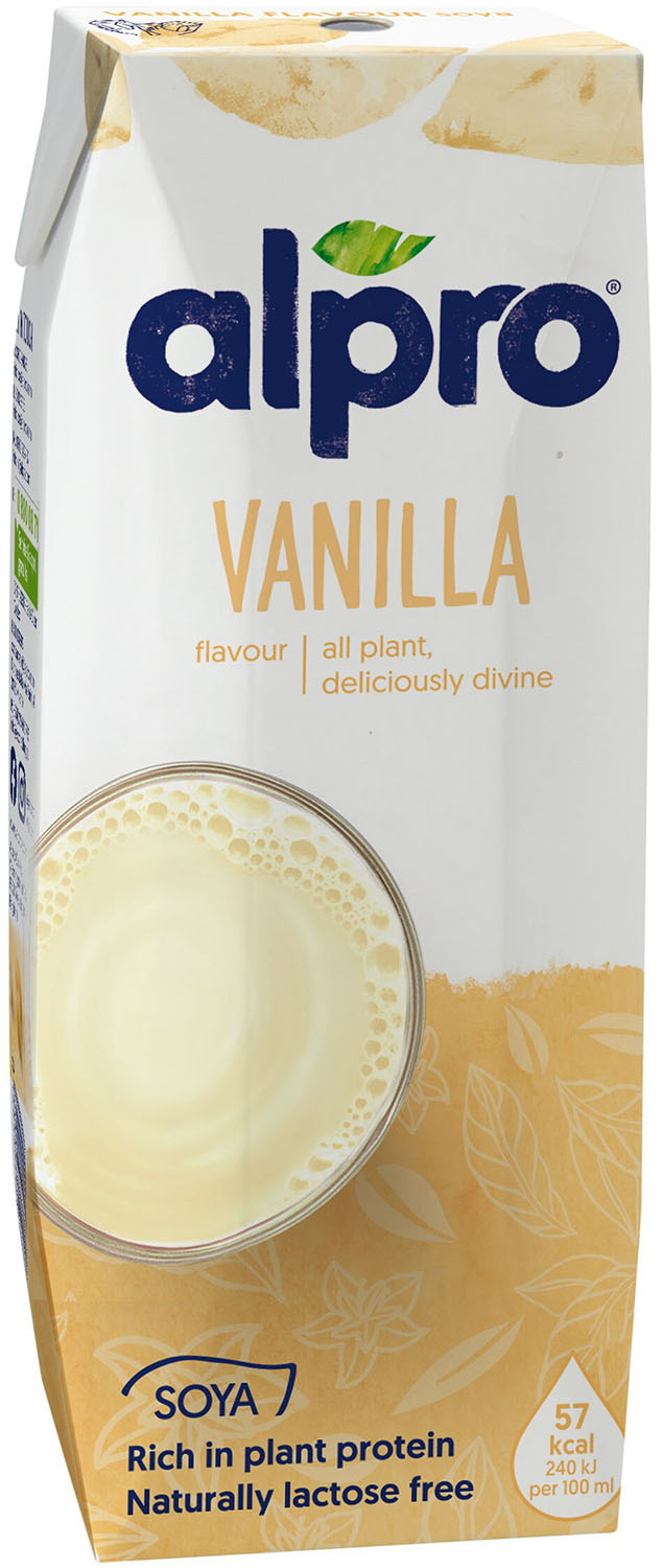 Напиток соевый Alpro со вкусом ванили обогащенный кальцием и витаминами, 0,25 л