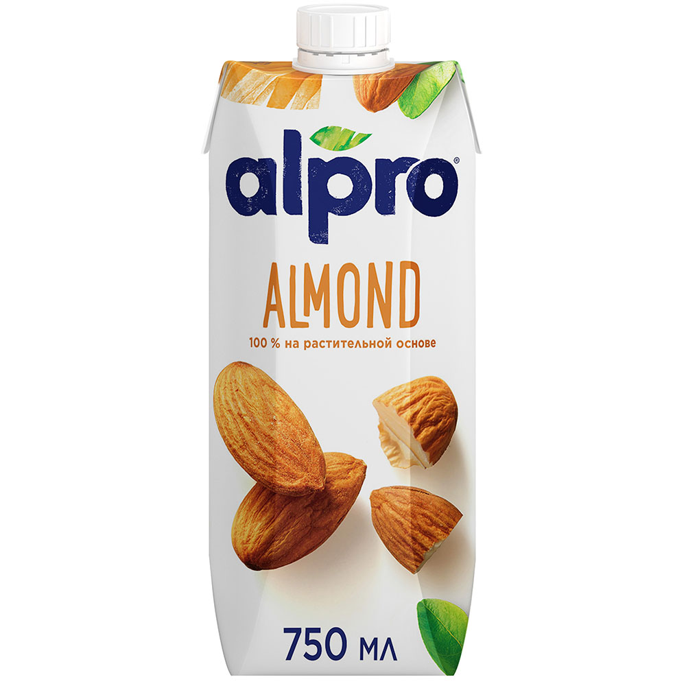 Напиток миндальный Alpro обогащенный кальцием и витаминами, 750мл